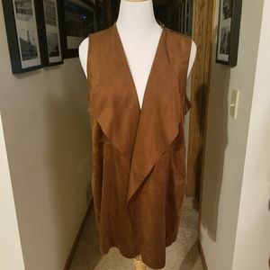 Chico's Faux Suede Boho Vest